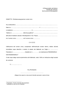 stampato richiesta numeri civ