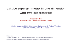 Lattice supersymmetry in one dimension with two supercharges