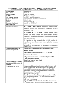 Matematica 2 - Università di Cagliari