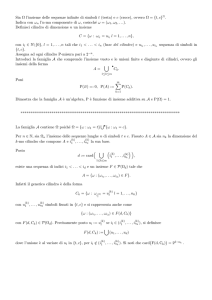 costruzione dello spazio di Bernoulli infinito simmetrico, I