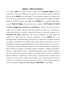 Galois: «Non ho tempo - Docente di matematica e fisica