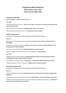 Programma delle conferenze
