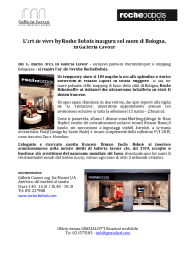 L`art de vivre by Roche Bobois inaugura nel cuore