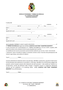 A.S. JUVENTUS CLUB TRANI "GIAMPIERO BONIPERTI" Via