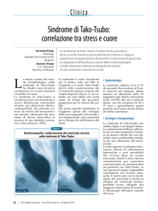 Sindrome di Tako-Tsubo: correlazione tra stress e