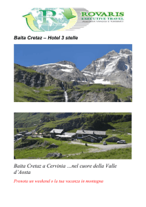 Baita Cretaz - Noleggio autobus e minibus Milano