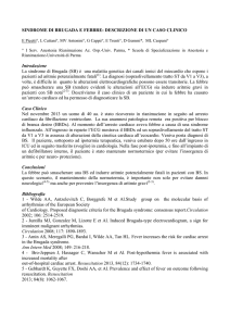 SINDROME DI BRUGADA E FEBBRE: DESCRIZIONE DI UN CASO