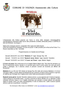 Volantino rassegna cinematografica aggiornato