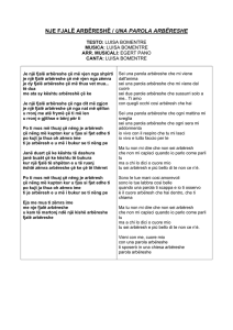 nje fjalë arbëreshë / una parola arbëreshe