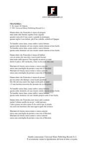 Testo - Fabrizio De André