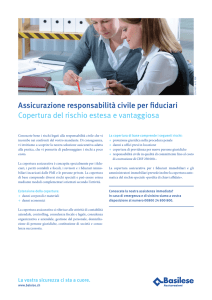 Schede informative - Assicurazione responsabilità civile per fiduciari