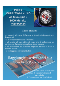 Raggiungici iscrivendoti alla Scuola di Polizia 2017