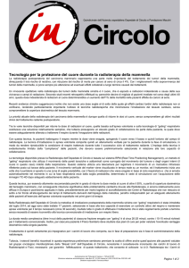 Tecnologia per la protezione del cuore durante la radioterapia della