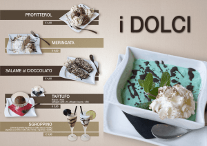 Menù Dolci