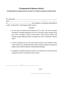 Fondamenti di Ricerca clinica