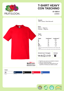 T-SHIRT HEAVY CON TASCHINO