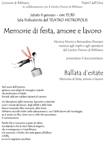 Memorie di festa, a Memorie di festa, amore e lavoro more e lavoro