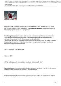 miracolo calciatore inglese morto da infarto per 78 minuti ora fuori