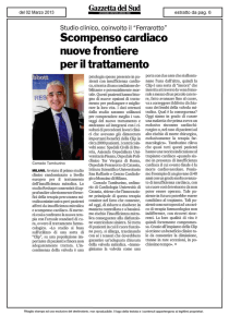 Scompenso cardiaco nuove frontiere per il trattamento