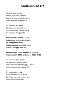 Ban - Andiamo ad Oz