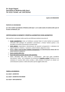 convenzione Medico sportivo Dott. Pagani
