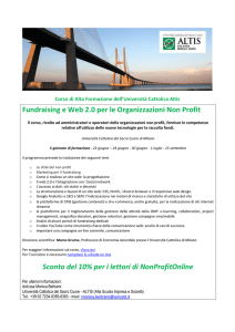 Fundraising e Web 2.0 per le Organizzazioni Non