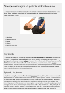 Sincope vasovagale - Lipotimia: sintomi e cause