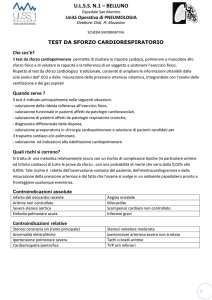 Test da sforzo cardiorespiratorio application | PDF