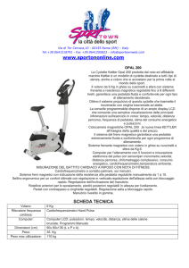 www.sportononline.com SCHEDA TECNICA