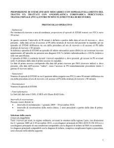 INDICATORE: “Mortalità a trenta giorni dopo Infarto Miocardico