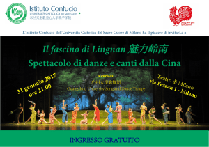 Il fascino di Lingnan 魅力岭南 Spettacolo di danze e canti dalla Cina