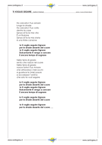 TI VOGLIO SEGUIRE (canto di ricerca) www.cantogesu.it www