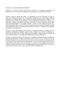 TECHBAU, GLI ULTIMI IMPORTANTI PROGETTI
