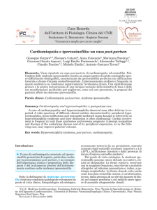 Cardiomiopatia e ipereosinofilia: un caso post