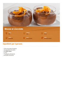 Mousse al cioccolato | Olio Cuore