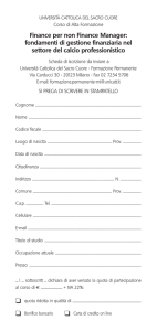 scheda Finance manager 2016 - Associazione Italiana Avvocati