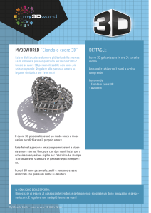 DETTAGLI: MY3DWORLD ¨Ciondolo cuore 3D¨