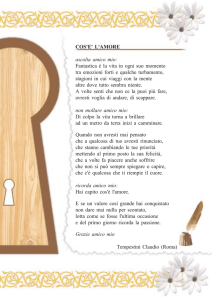 COS`E` L`AMORE ascolta amico mio