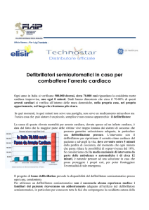 Defibrillatori semiautomatici in casa per combattere l`arresto