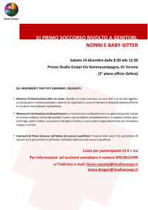 di primo soccorso rivolto a genitori, nonni e baby-sitter