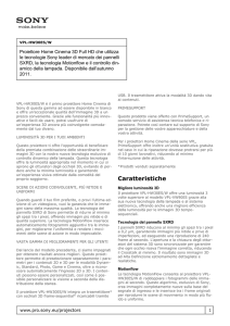 Sony : Informazioni sul prodotto : VPL