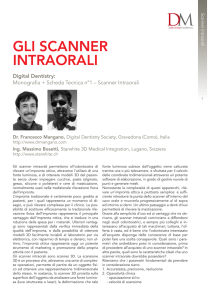 GLI SCANNER INTRAORALI