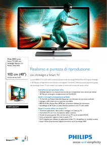 40PFL8606M/08 Philips Smart TV LED con Ambilight Spectra 2 e