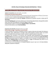 GE 2016, Museo Archeologico Nazionale della Basilicata – Potenza