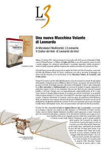 Una nuova Macchina Volante di Leonardo