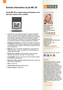 Scheda informativa inLab MC X5 inLab MC X5 a cinque