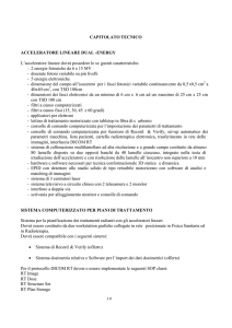 CAPITOLATO TECNICO ACCELERATORE LINEARE DUAL