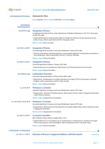 Europass CV - Università di Cassino