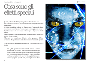 Cosa sono gli effetti speciali