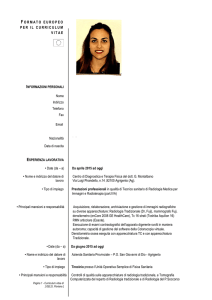Curriculum vitae - Coni Servizi Spa